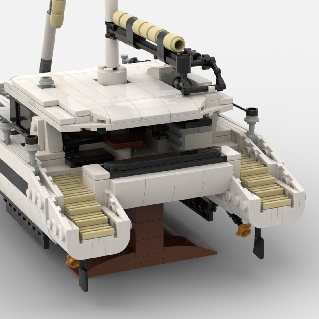 MOC-270057 Modern Sailing Catamaran Klemmbausteine