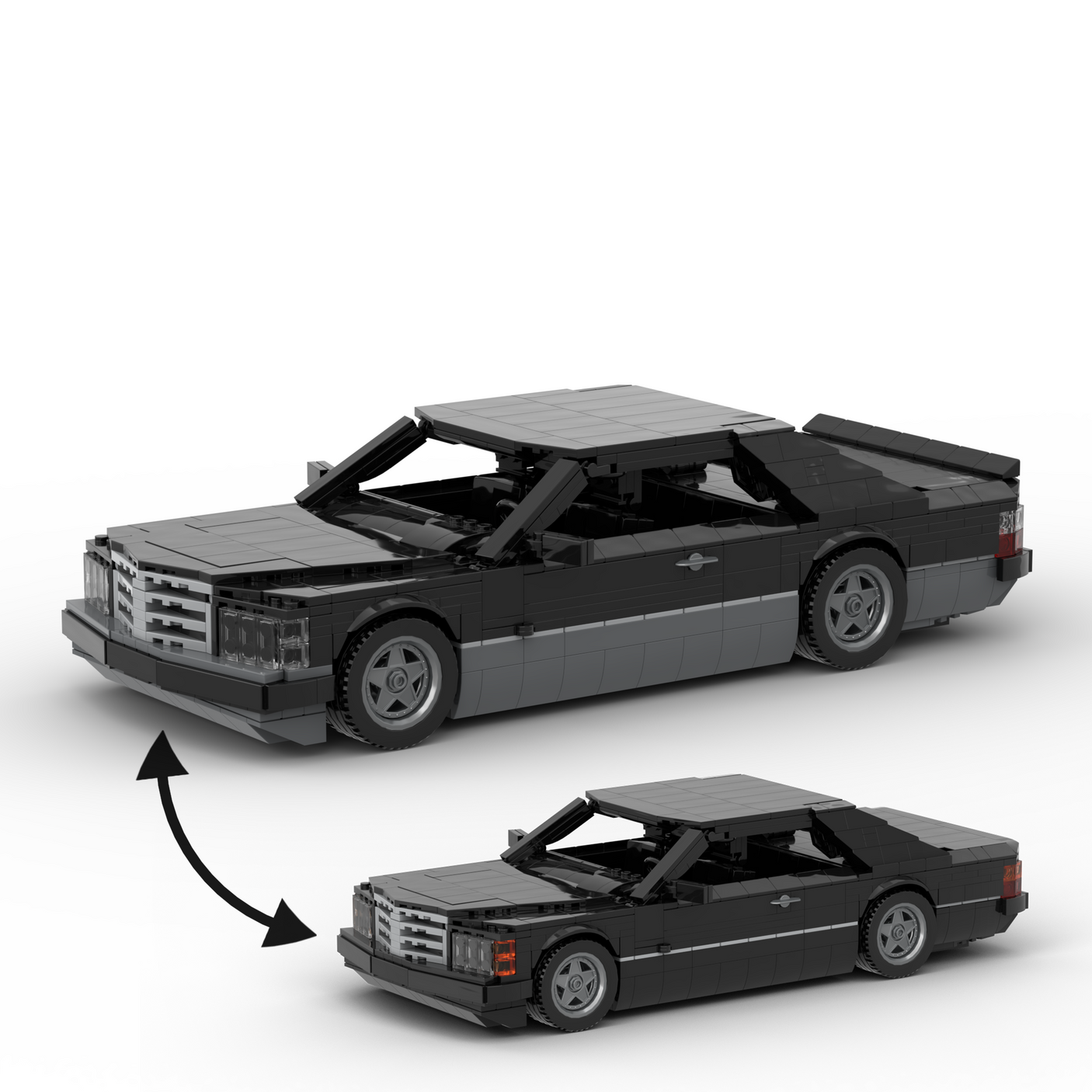 Deutsches Grand-Touring-Coupé der 1980er Jahre Klemmbausteine(GoBricks)