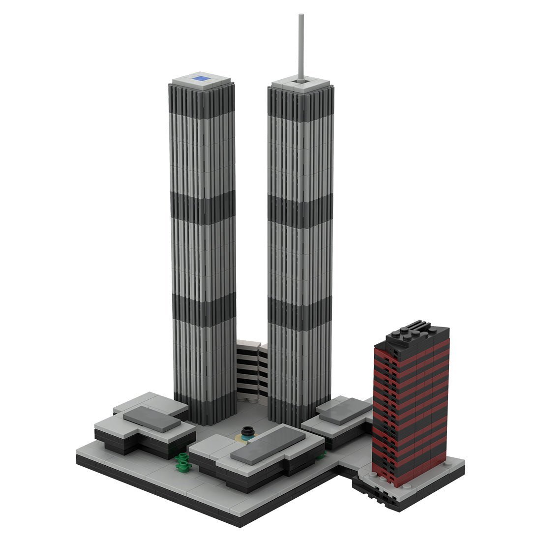 1/2000 World Trade Center (1973 - 2001) Klemmbausteine - LesDiy - Klemmbausteine