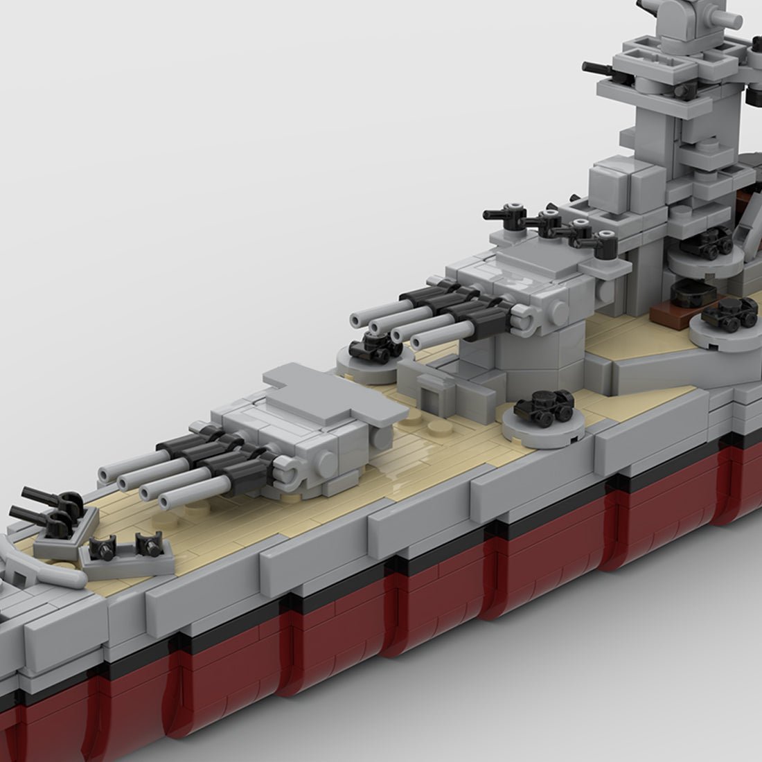 1/485 Scale French Battleship Richelieu Klemmbausteine - LesDiy - Klemmbausteine