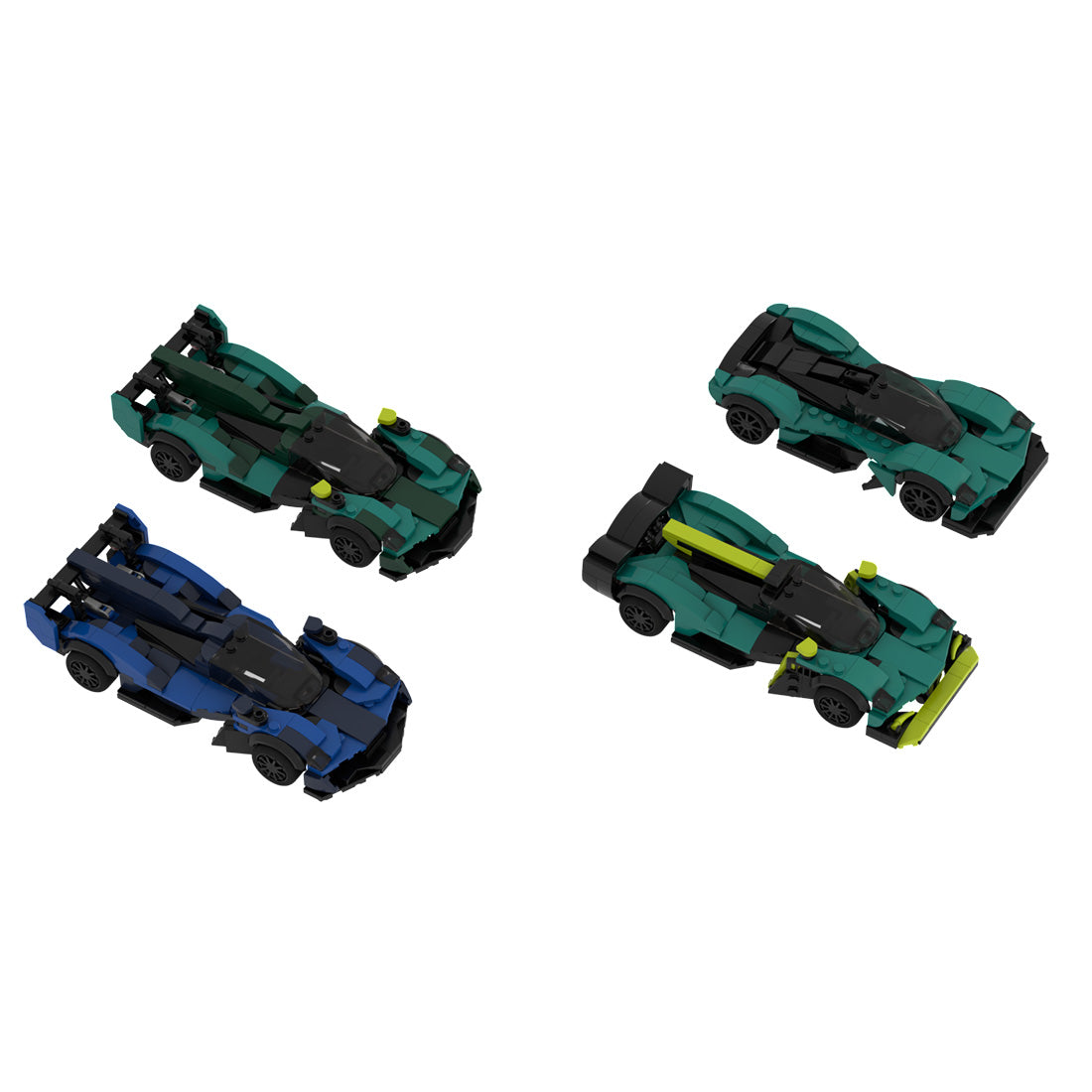 MOC-265825 Aston Martin Valkyrie 4-in-1 Bundle Klemmbausteine