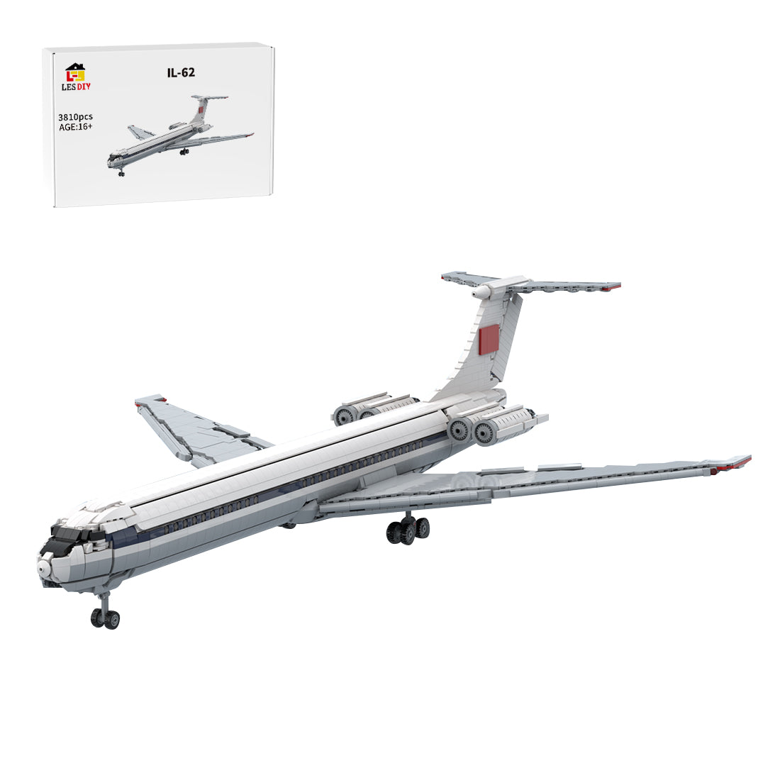 MOC-265942 Il-62 – Aeroflot Klemmbausteine