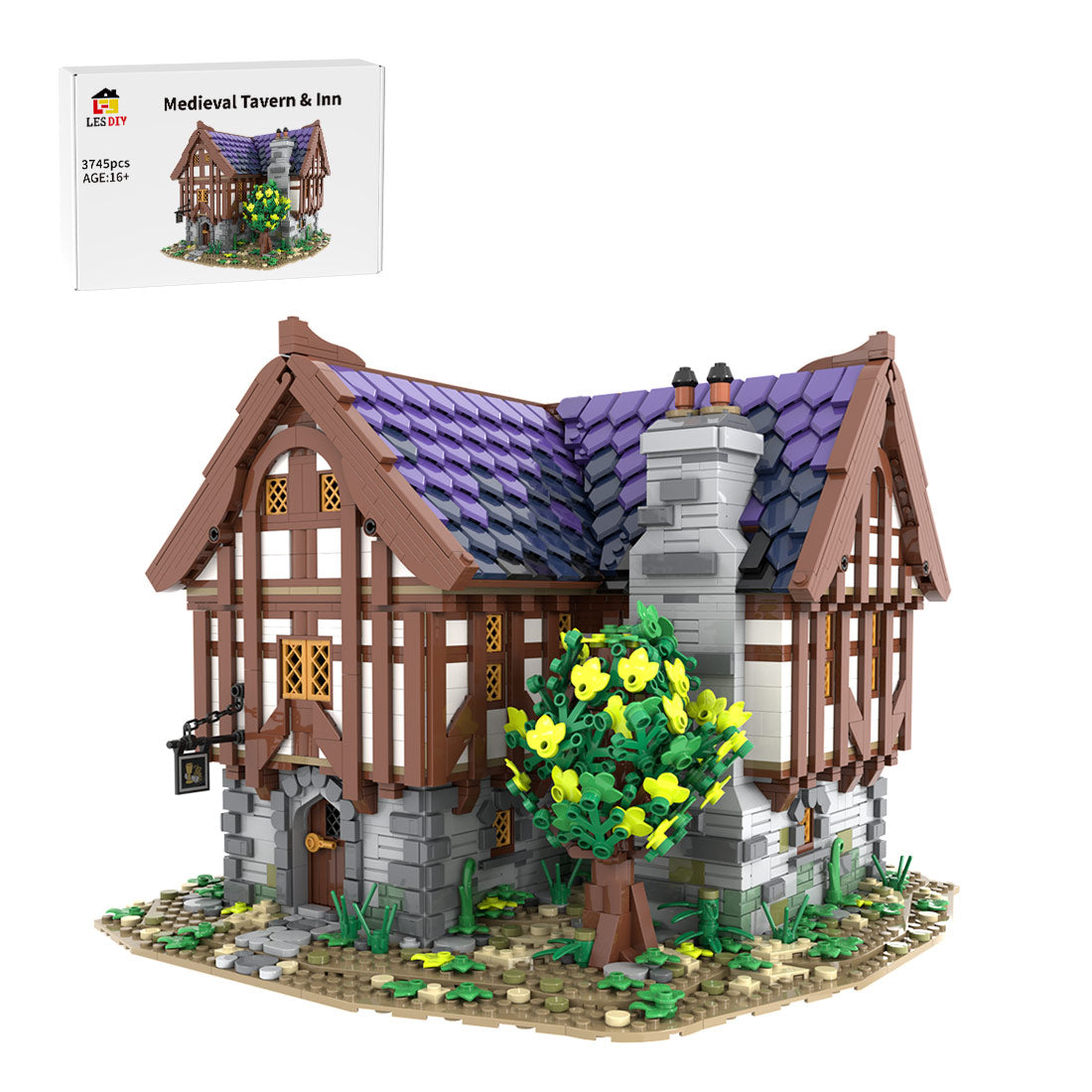 MOC-202047 Medieval tavern & inn Klemmbausteine