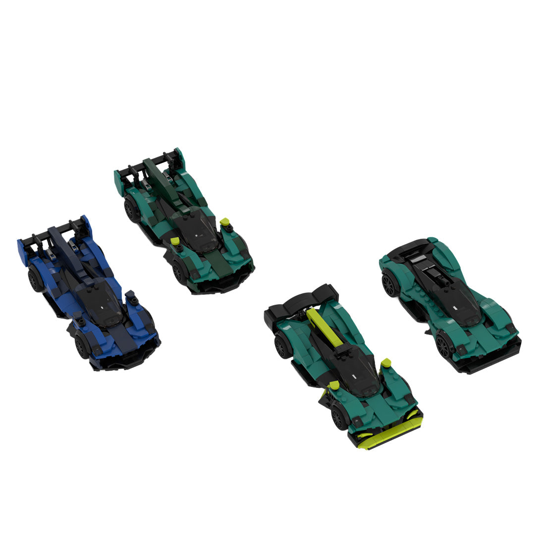 MOC-265825 Aston Martin Valkyrie 4-in-1 Bundle Klemmbausteine
