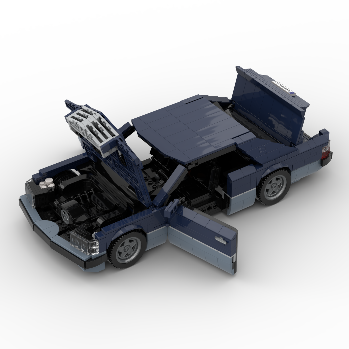 Deutsches Grand-Touring-Coupé der 1980er Jahre Klemmbausteine(GoBricks)