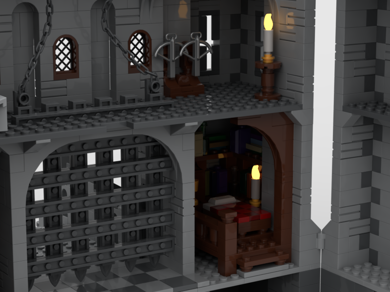 MOC-143001 Red Lions Castle II Klemmbausteine
