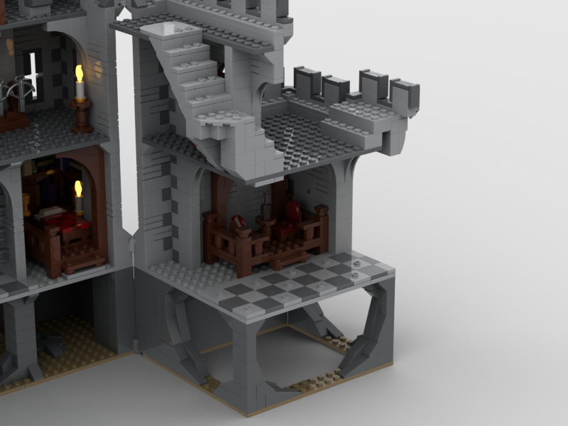 MOC-143001 Red Lions Castle II Klemmbausteine