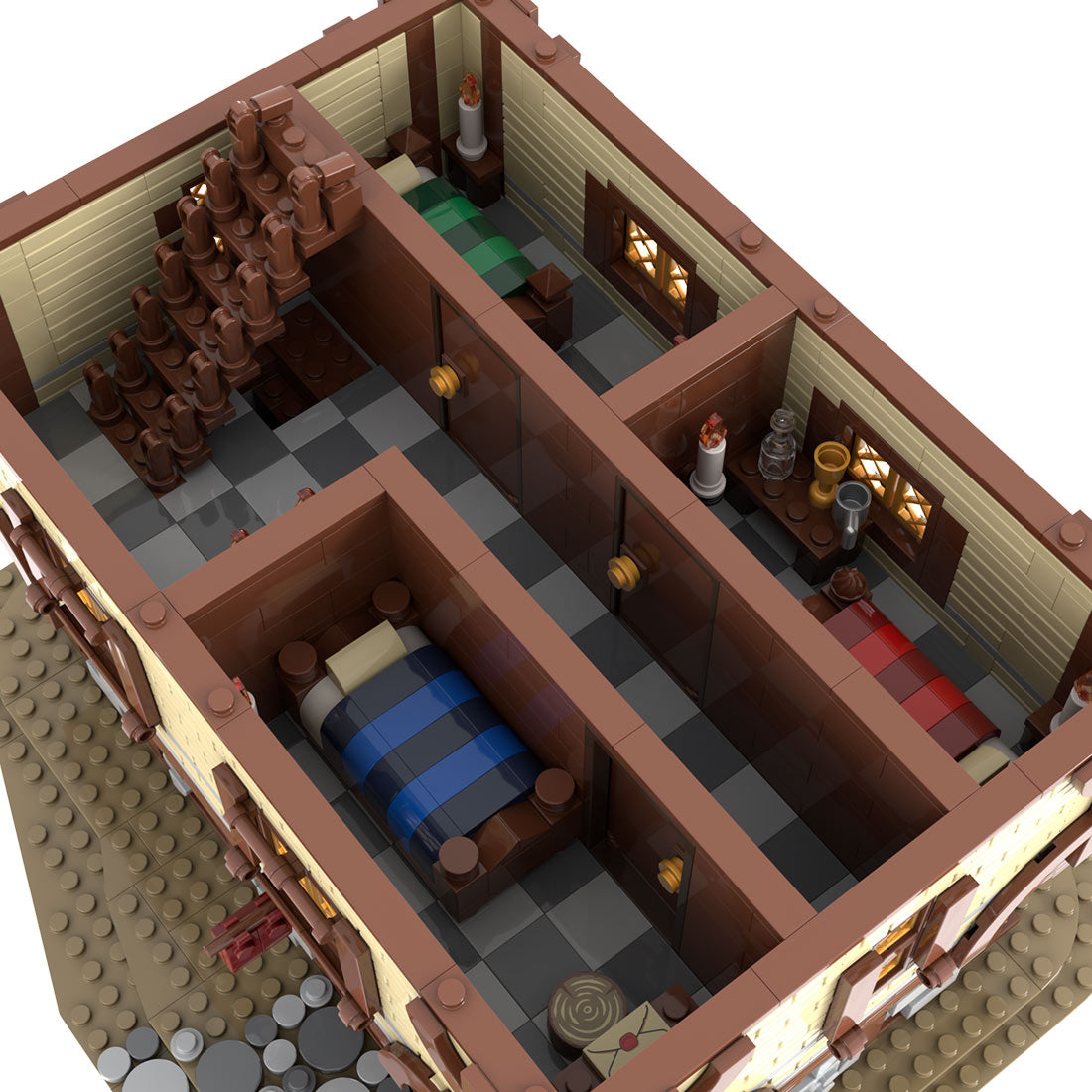 MOC-192313 Medieval inn Klemmbausteine