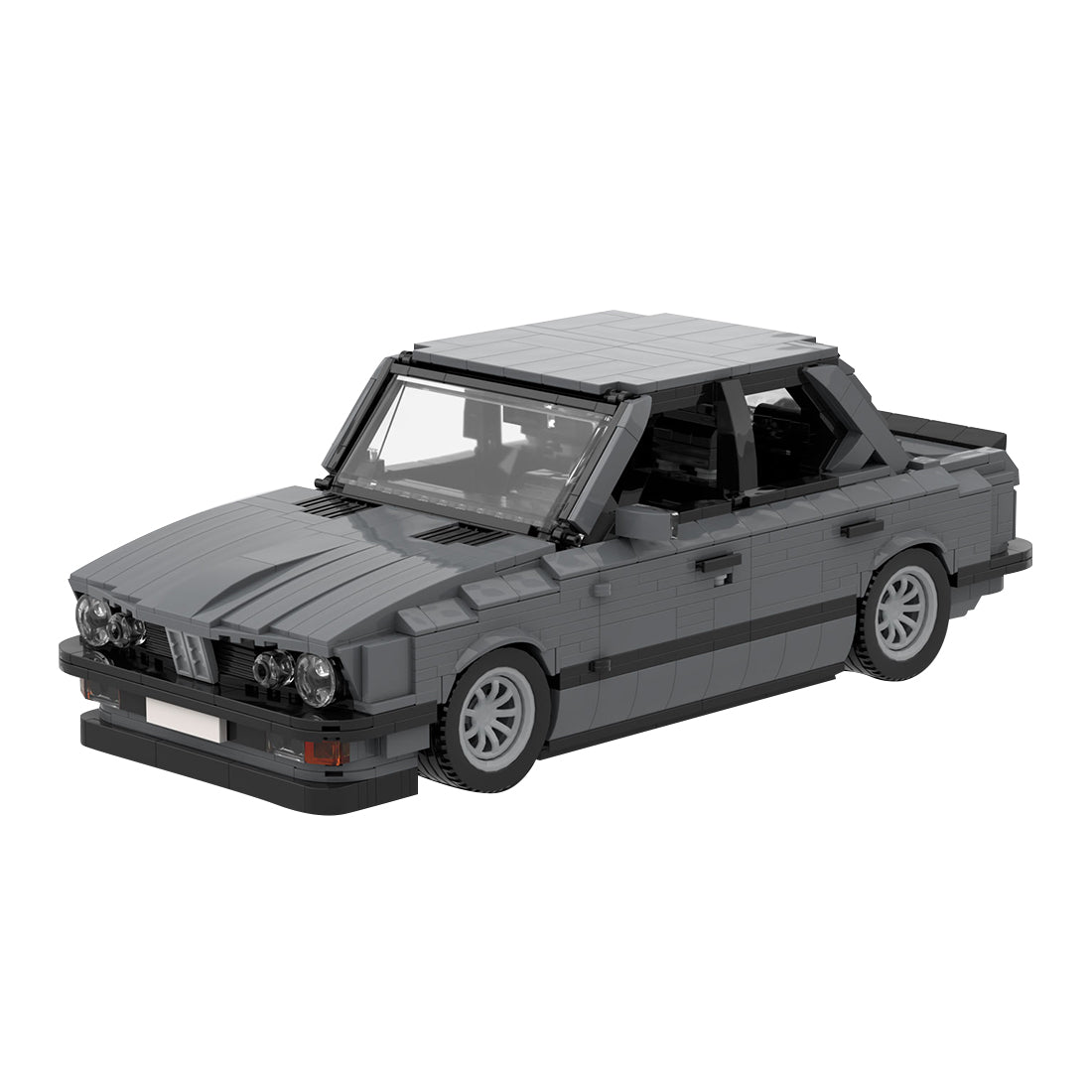 MOC-161114 BMW M5 E28 Dark Bluish Gray Klemmbausteine