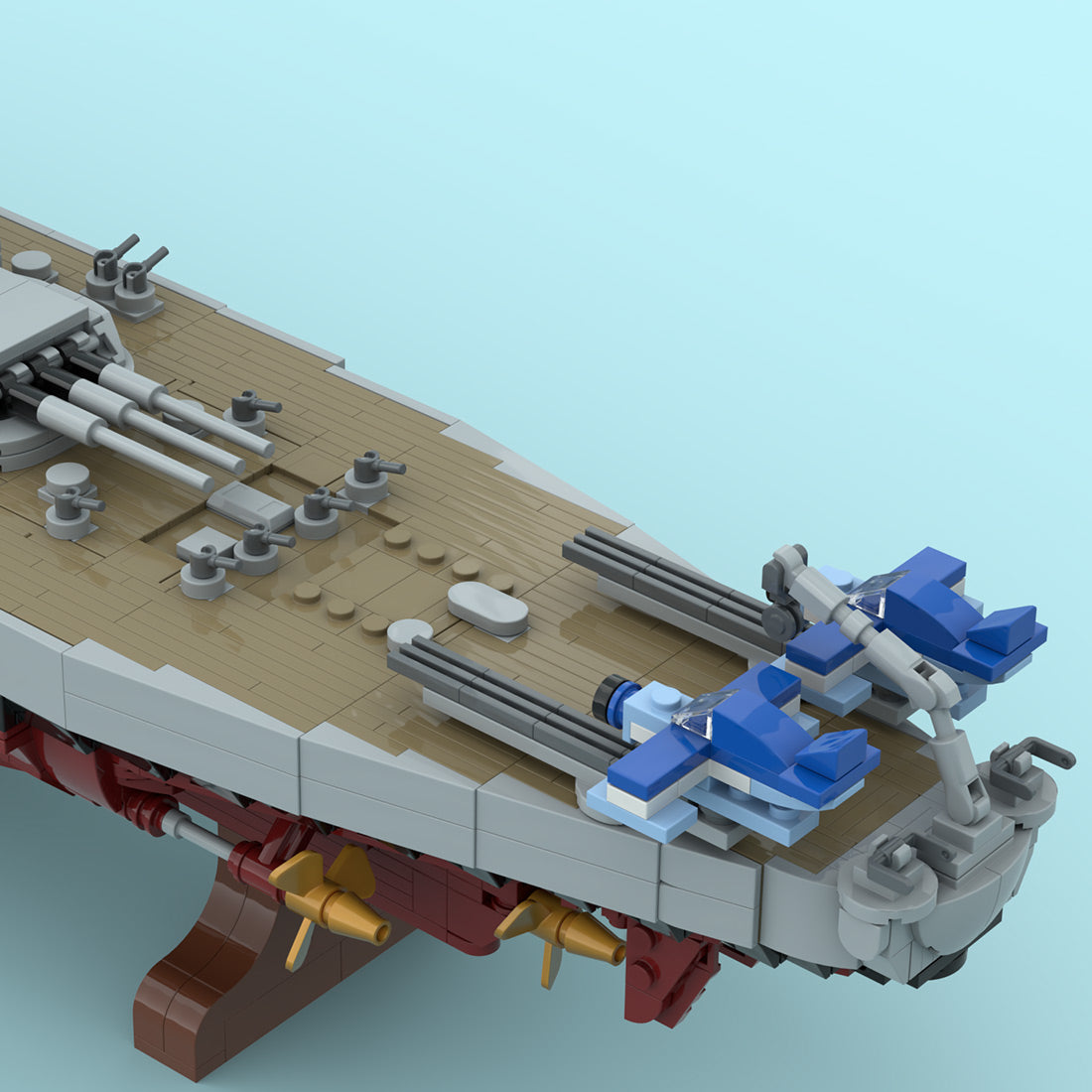 MOC-270039 Schlachtschiff der Iowa-Klasse Klemmbausteine
