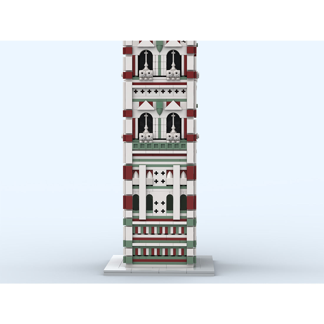 MOC-276357 Giottos Campanile (Glockenturm des Florentiner Doms) Klemmbausteine