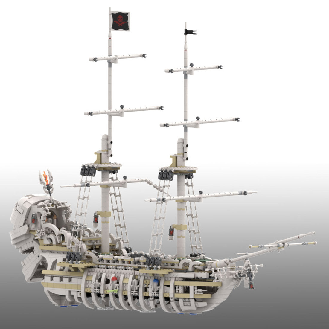 MOC-110420 Das erschreckende Piratenschiff Charon's Chest Klemmbausteine-Klemmbausteine-LesDiy-LesDiy