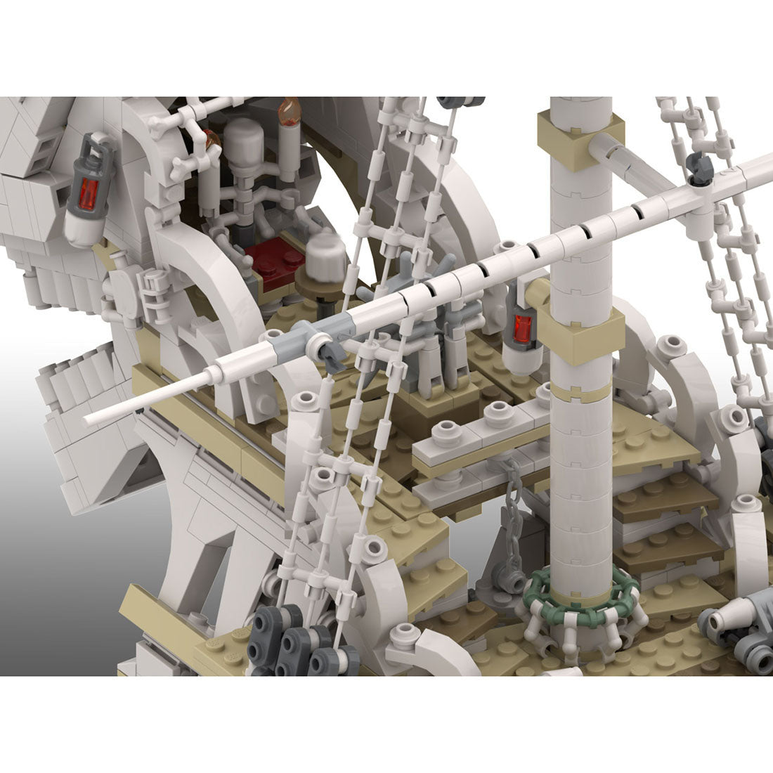 MOC-110420 Das erschreckende Piratenschiff Charon's Chest Klemmbausteine-Klemmbausteine-LesDiy-LesDiy