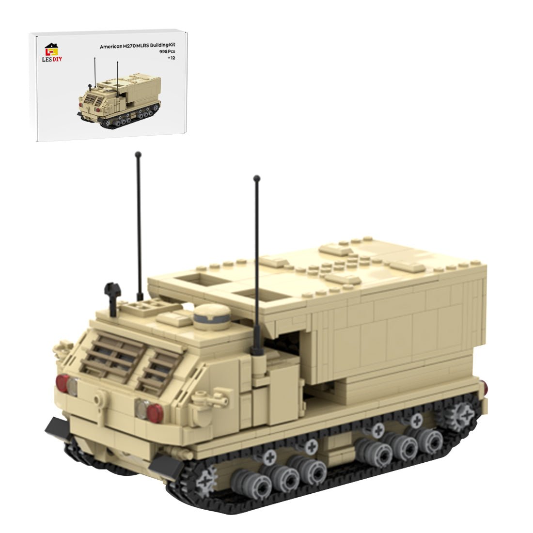 American M270 MLRS Vehicle Klemmbausteine - LesDiy - Klemmbausteine
