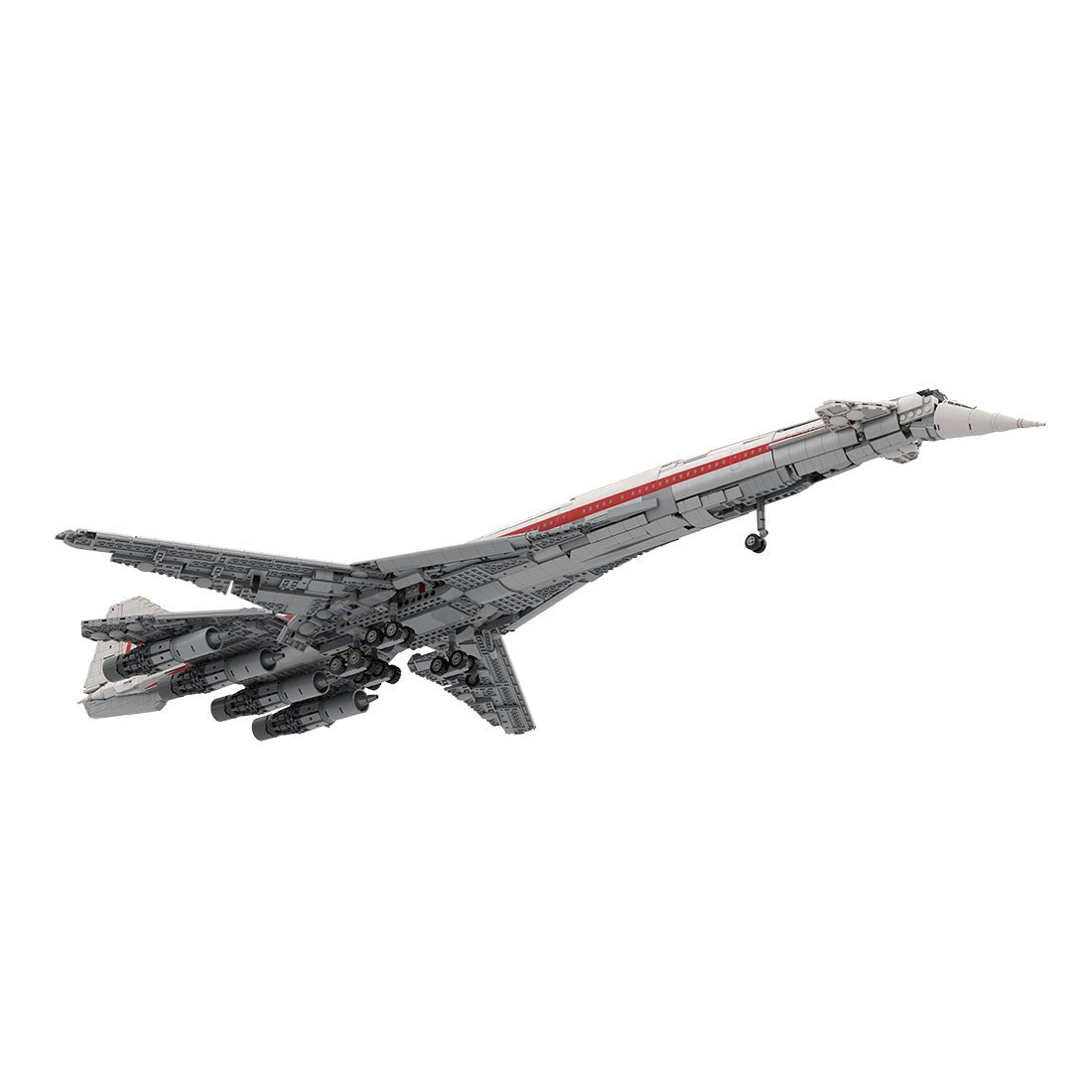 B2707-200 TWA Überschall-Passagierflugzeug 1:80 Klemmbausteine-LesDiy-Klemmbausteine