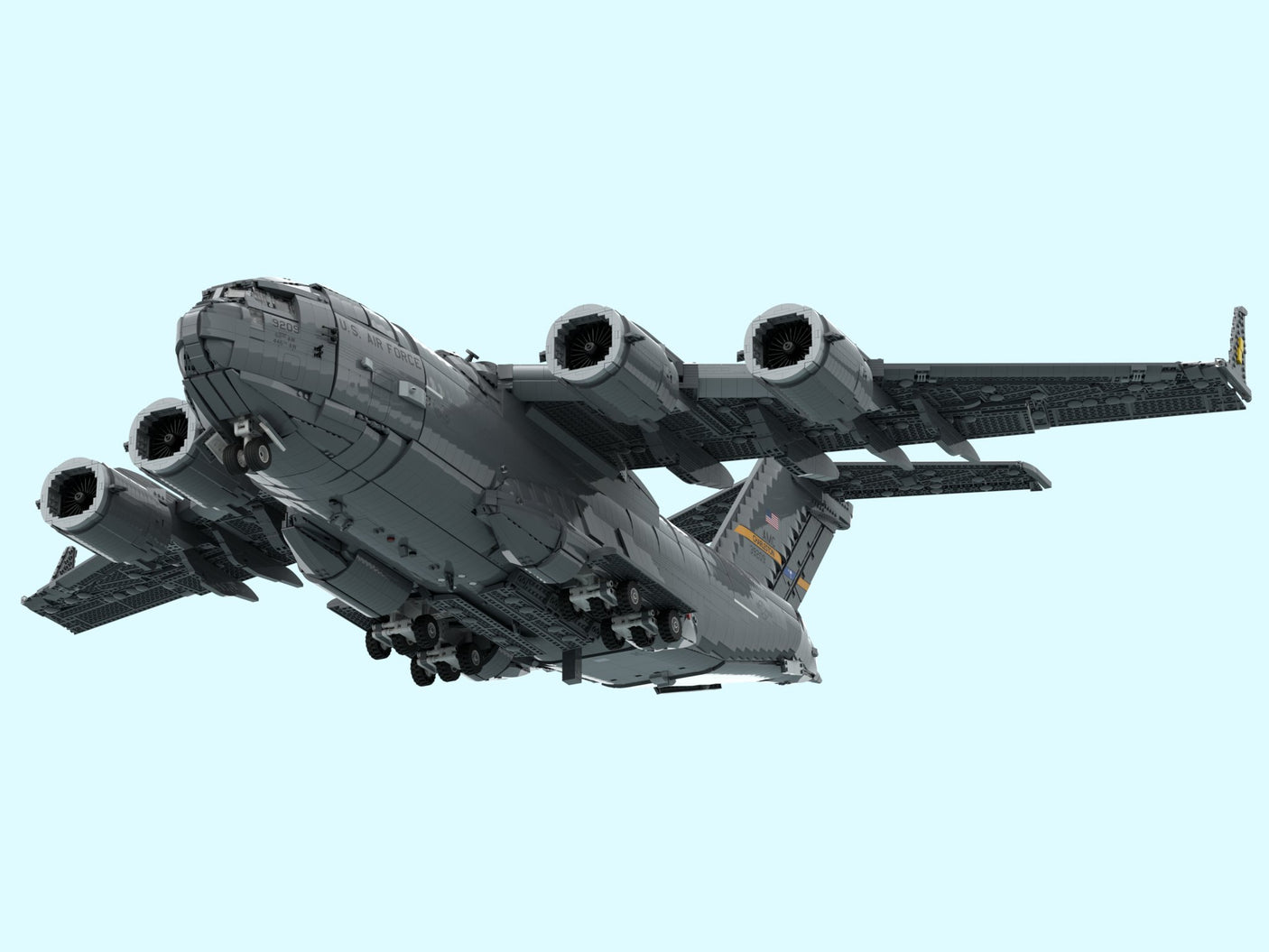 C - 17 Globemaster Transport Aircraft Military Klemmbausteine - LesDiy - Klemmbausteine