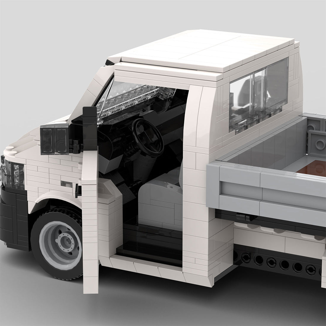 MOC-158193 VW T5 Transporter Flatbed Klemmbausteine