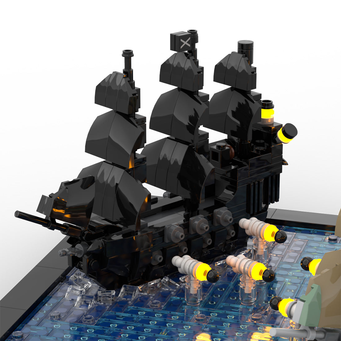MOC-275985 LEGO Pirates of the Caribbean „Am Ende der Welt“ – Seeschlacht (Die Flying Dutchman gegen die Black Pearl) Klemmbausteine