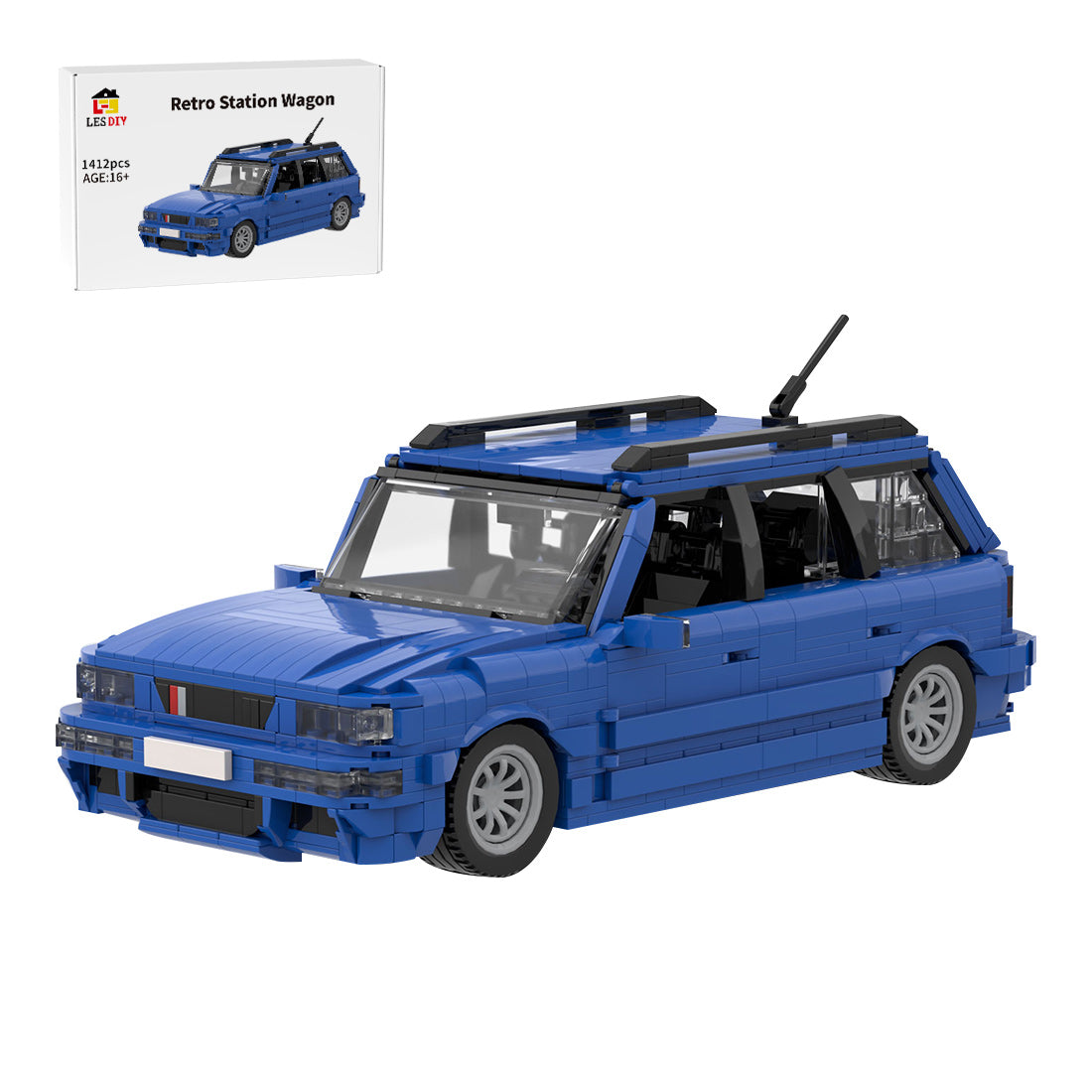 MOC-159092 Audi RS 2 Blue Klemmbausteine