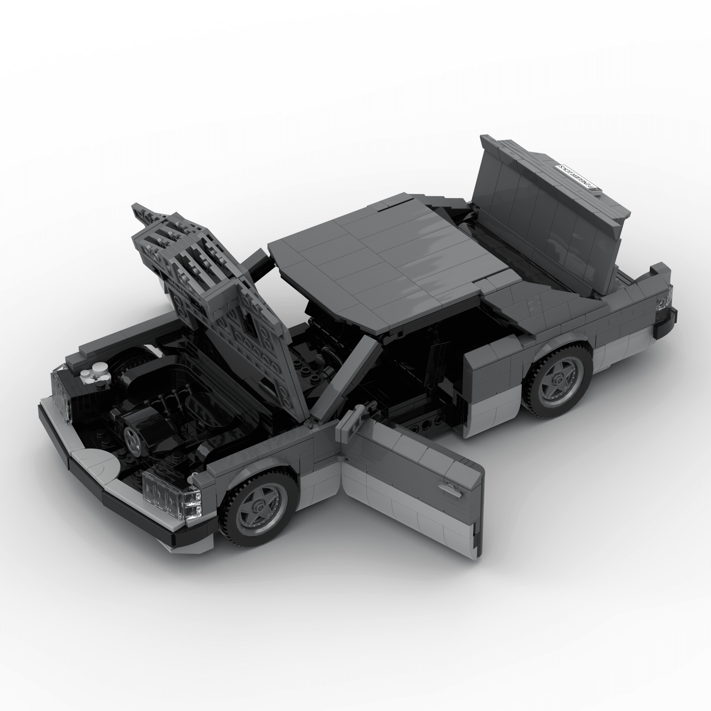 Deutsches Grand-Touring-Coupé der 1980er Jahre Klemmbausteine(GoBricks)-LesDiy-Klemmbausteine