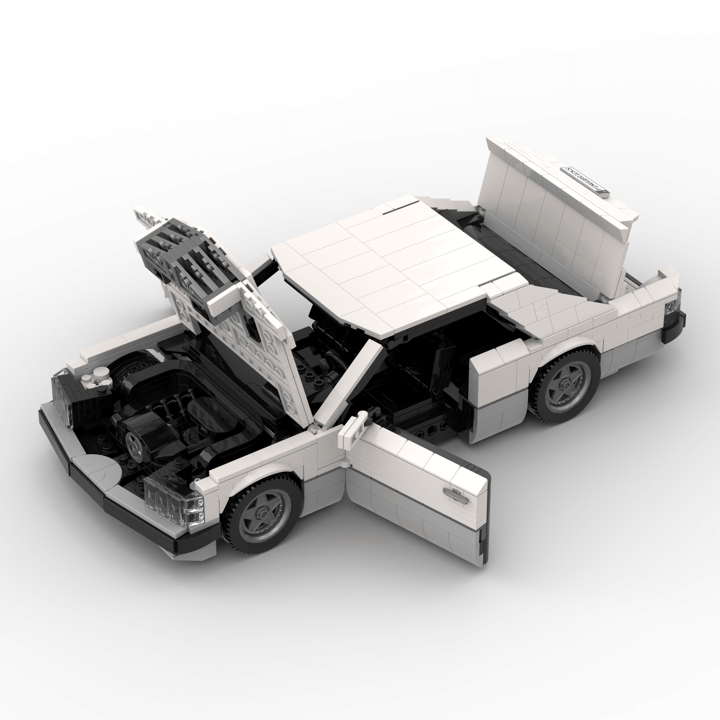 Deutsches Grand-Touring-Coupé der 1980er Jahre Klemmbausteine(GoBricks)-LesDiy-Klemmbausteine