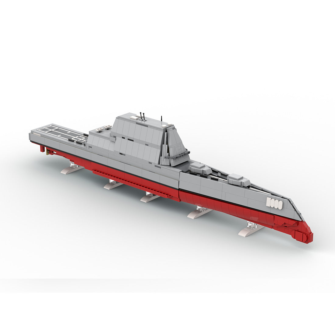 MOC-227260 USS Zumwalt Klemmbausteine