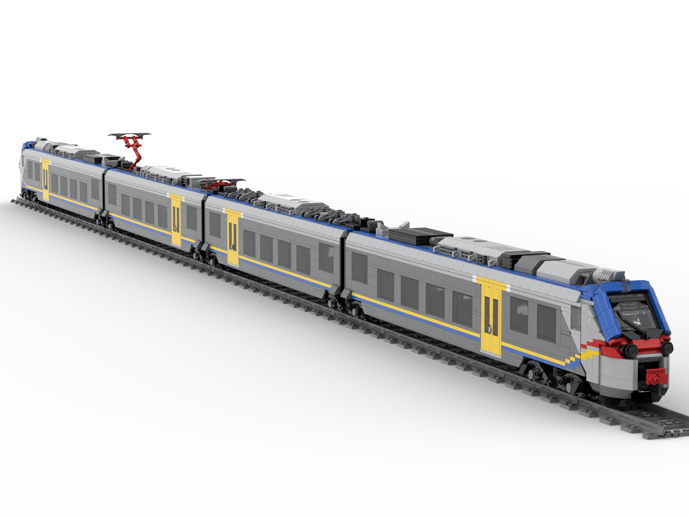 ETR104 train Klemmbausteine - LesDiy - Klemmbausteine