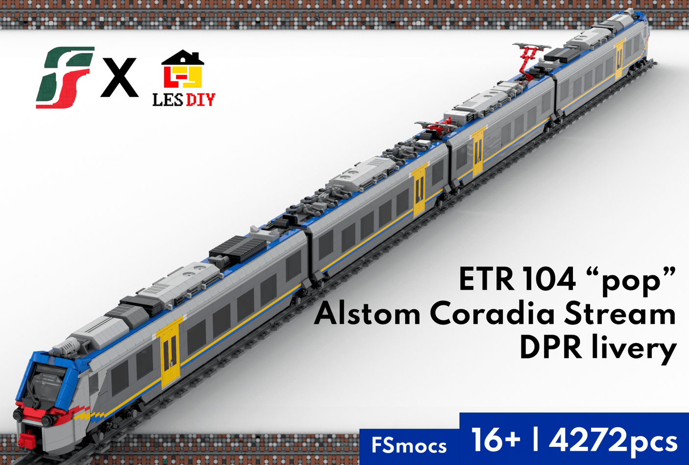ETR104 train Klemmbausteine - LesDiy - Klemmbausteine