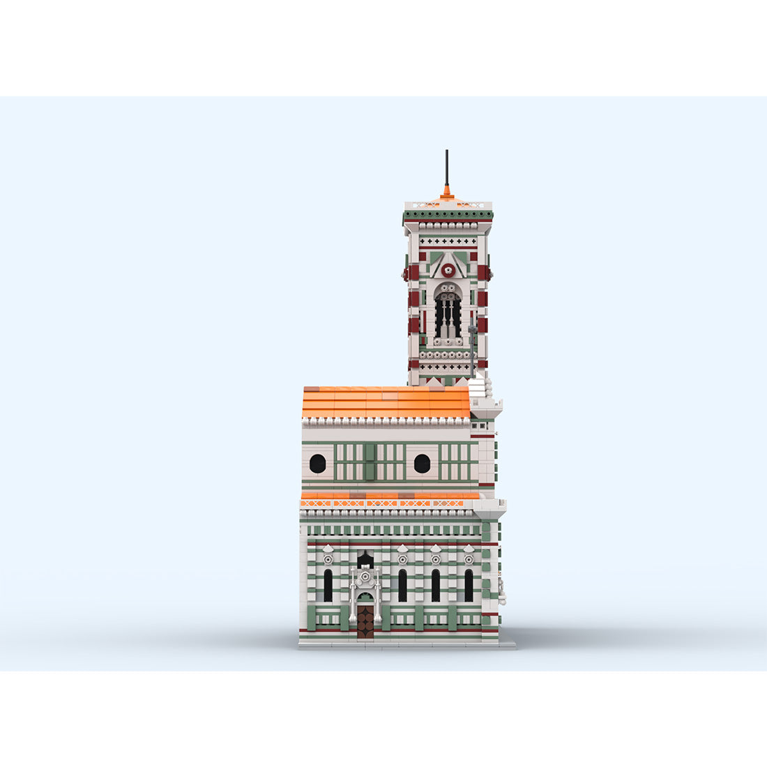 MOC-276345 Teilansicht des Doms von Florenz und Giottos Campanile Klemmbausteine
