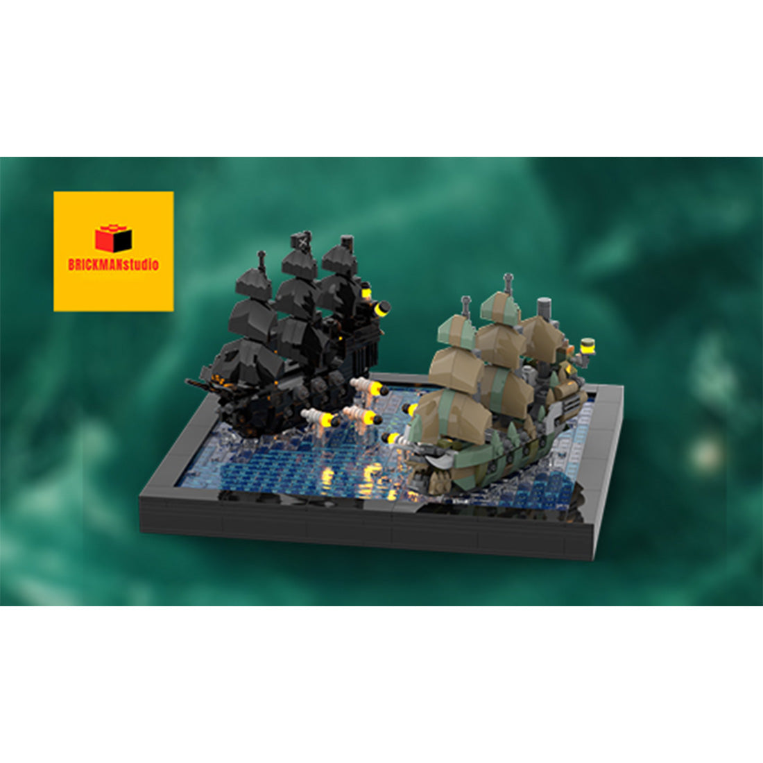 MOC-275985 LEGO Pirates of the Caribbean „Am Ende der Welt“ – Seeschlacht (Die Flying Dutchman gegen die Black Pearl) Klemmbausteine