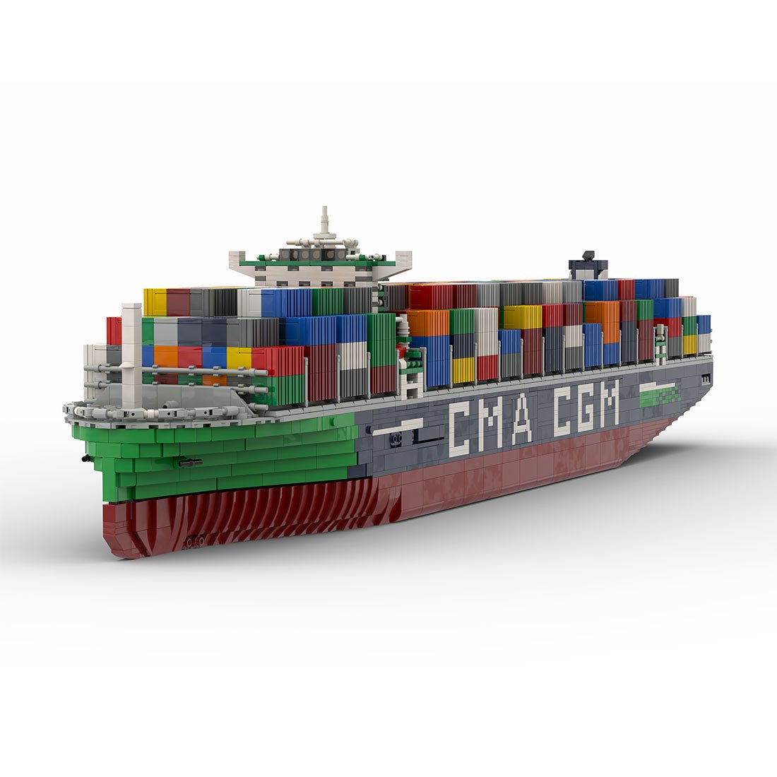 France's Largest Active JacquesSaadé - class Container Ship Klemmbausteine - LesDiy - Klemmbausteine