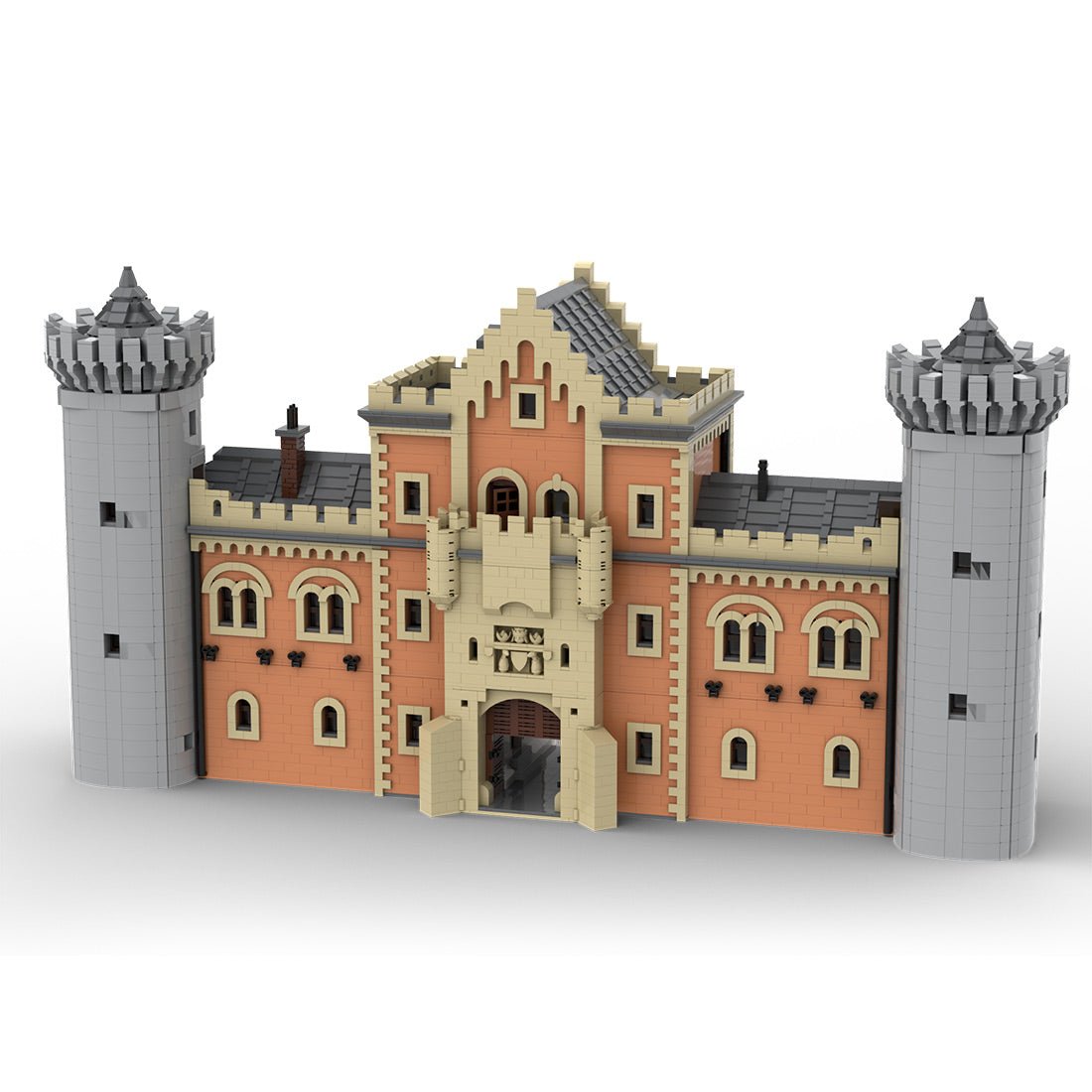 Gatehouse Left Module 1 of Neuschwanstein Castle Klemmbausteine - LesDiy - Klemmbausteine