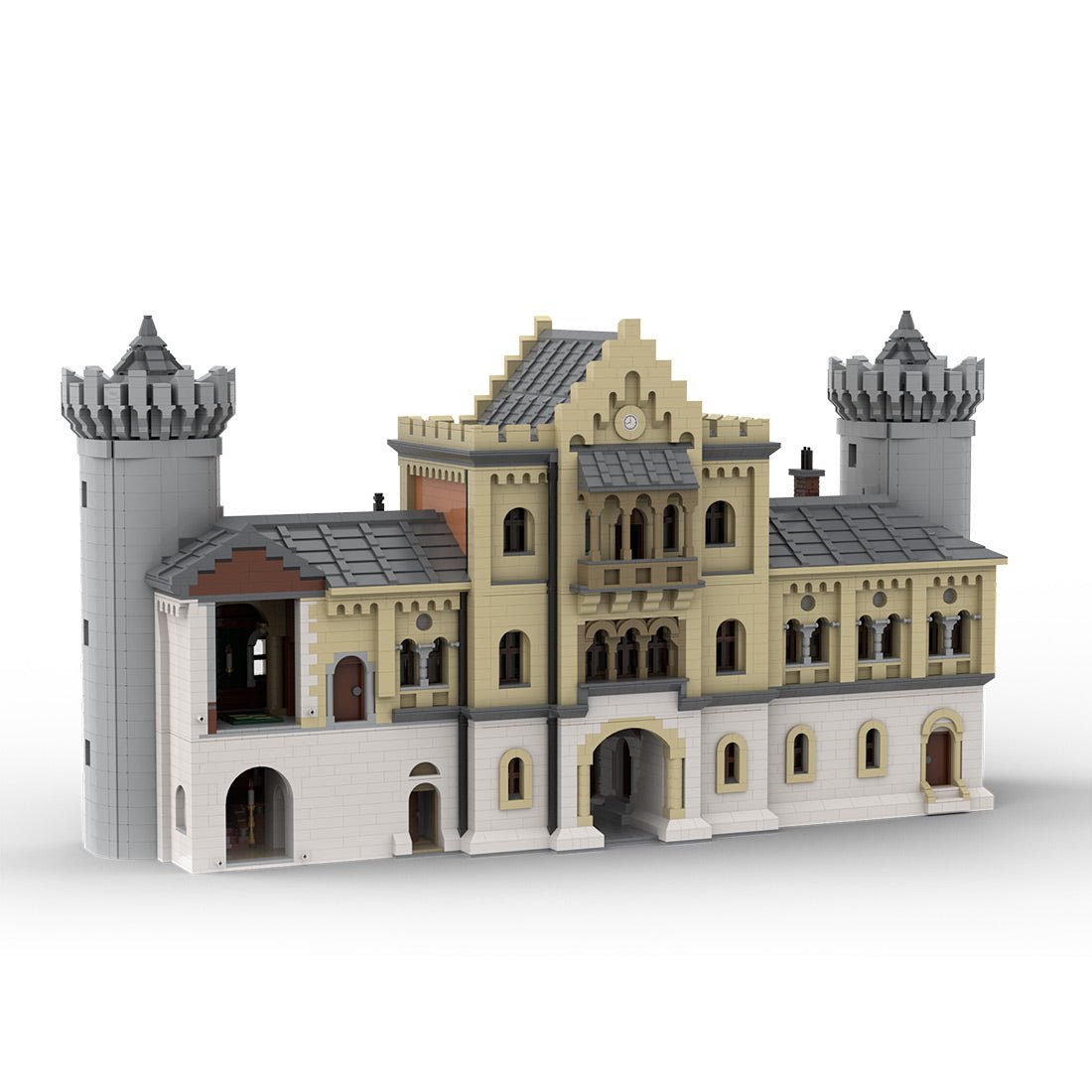 Gatehouse Left Module 1 of Neuschwanstein Castle Klemmbausteine - LesDiy - Klemmbausteine