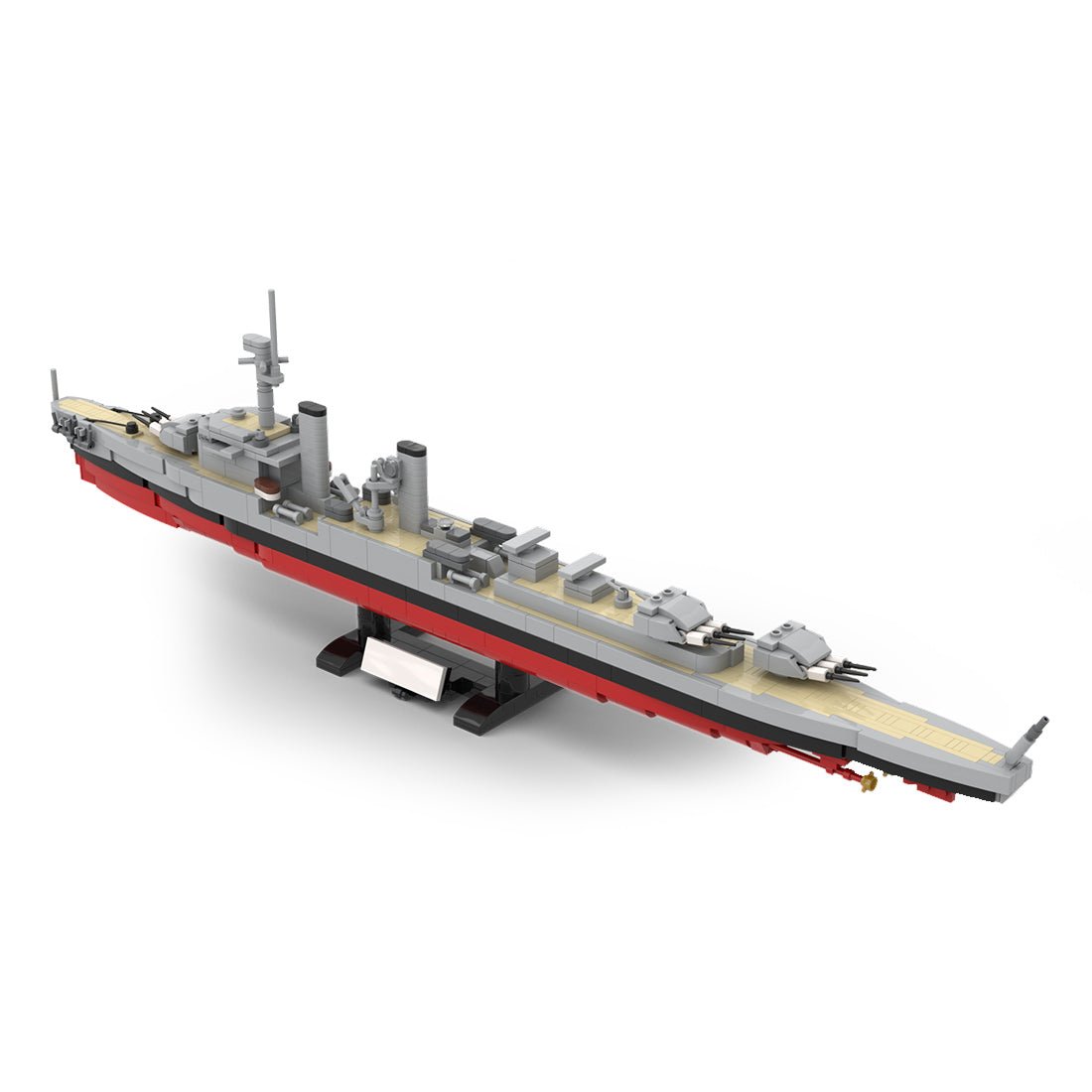 German 1930 Light Cruiser Köln - Scale 1:300 Klemmbausteine - LesDiy - Klemmbausteine