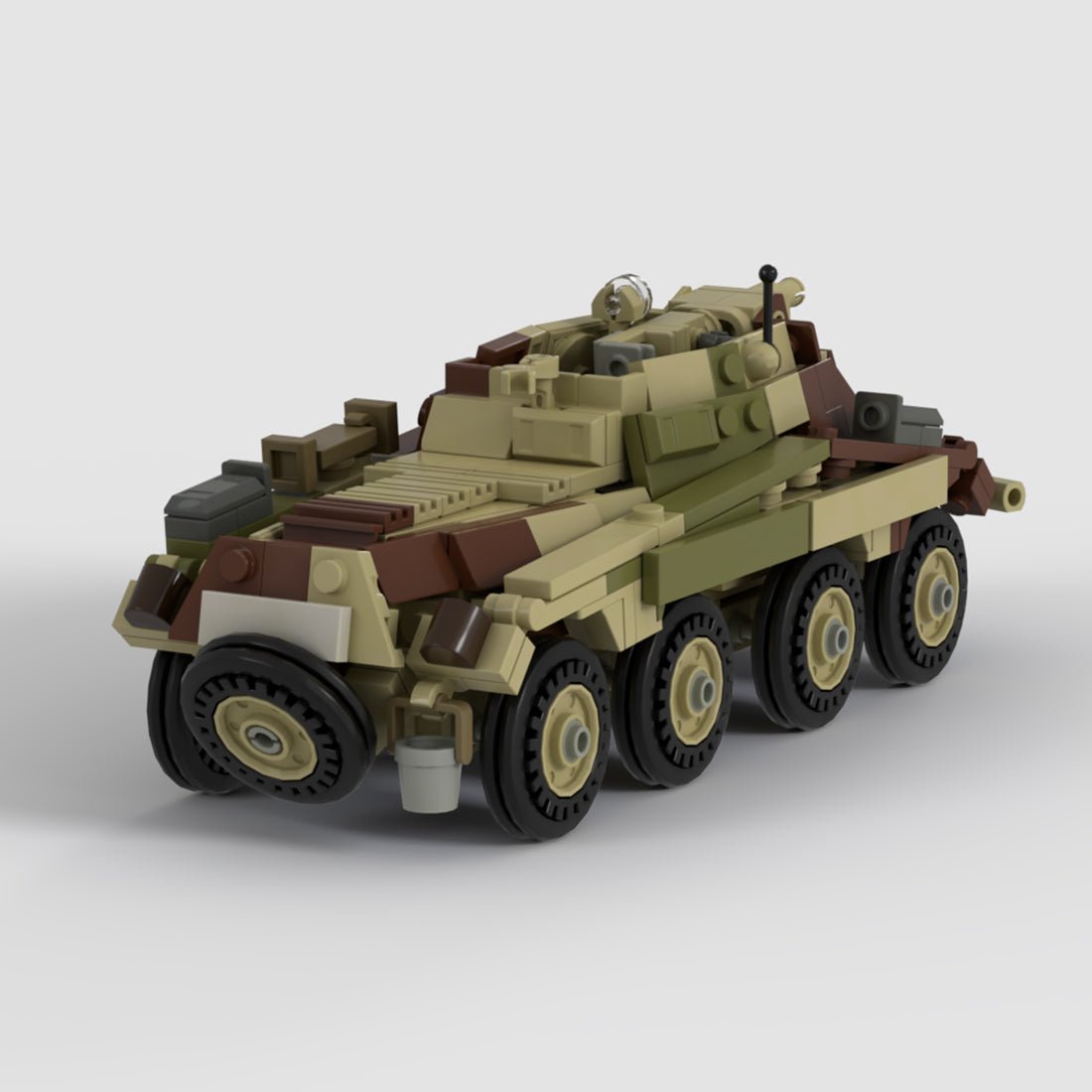 German Sd.Kfz. 234/3 Tank Klemmbausteine - LesDiy - Klemmbausteine