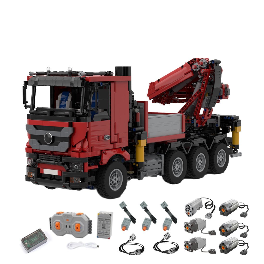 Heavy - Duty Hydraulic Crane Klemmbausteine - LesDiy - Klemmbausteine