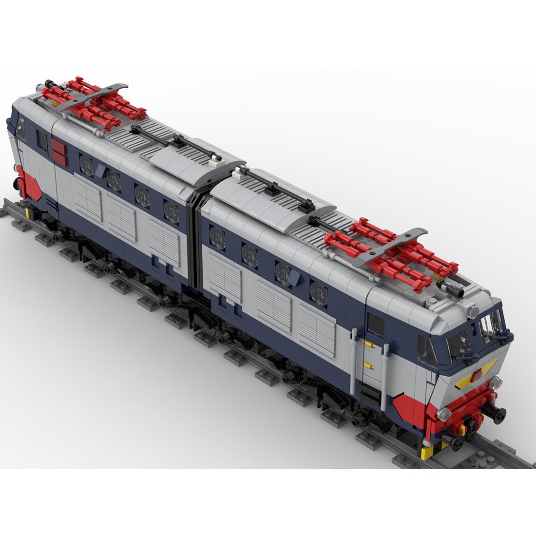 Italian E - 656 Electric Locomotive Klemmbausteine - LesDiy - Klemmbausteine