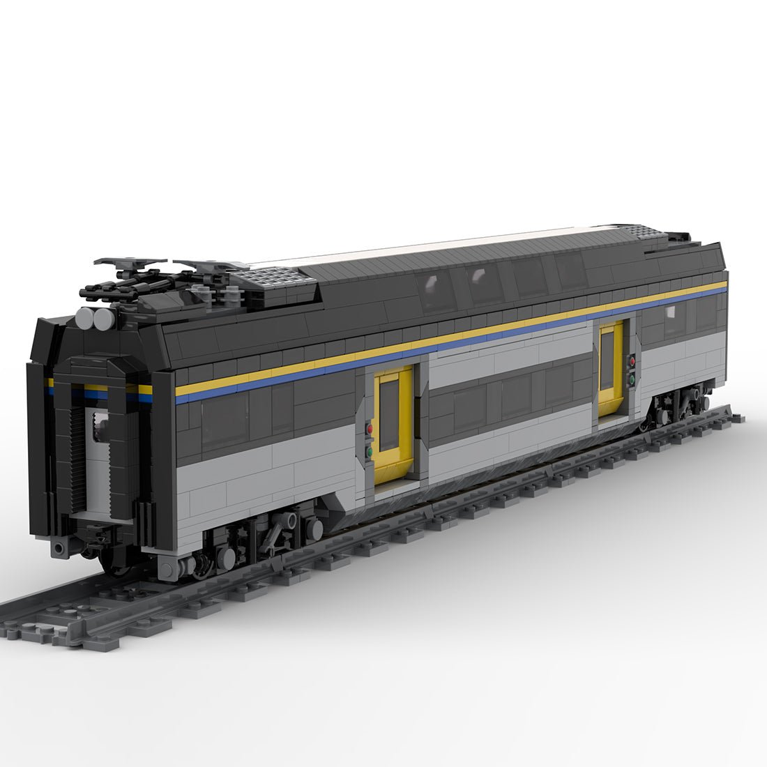 Italian ETR521 "Rock" high - speed train passenger carriage Klemmbausteine - LesDiy - Klemmbausteine