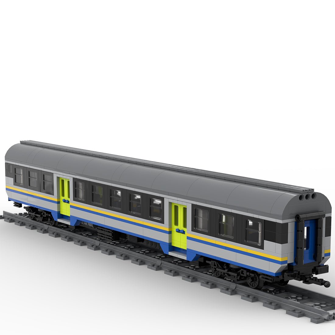 Italy MDVC Carriage DPR Train Klemmbausteine - LesDiy - Klemmbausteine