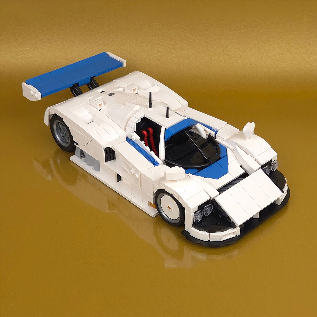 Japanische LeMans - Legende (Weiß /Blau) - Klemmbausteine - LesDiy - Klemmbausteine