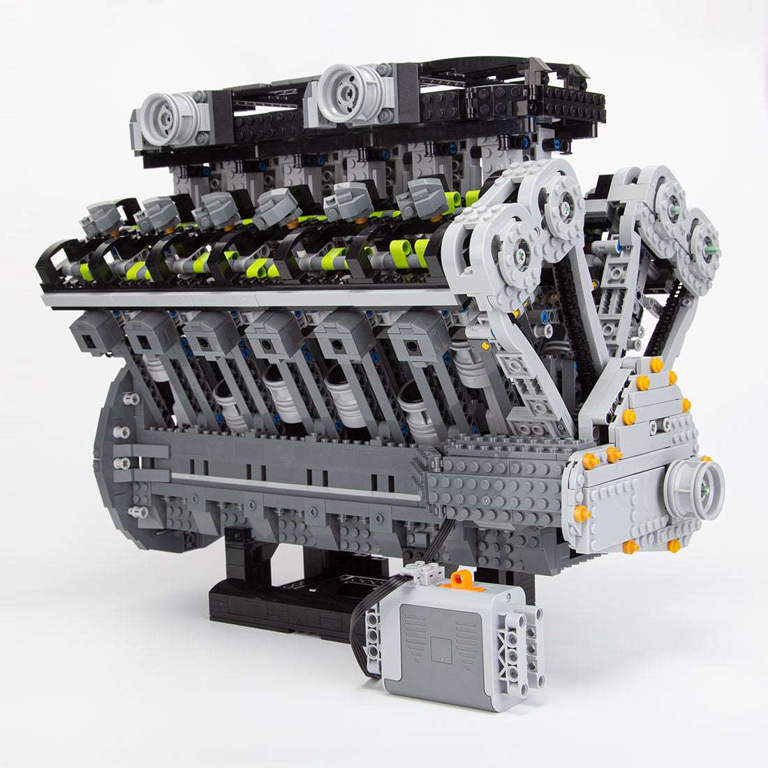 Lamborghini Aventador 6.5L Quad Cam 60° V12 Cylinder Mid - Speed Engine Klemmbausteine - LesDiy - Klemmbausteine