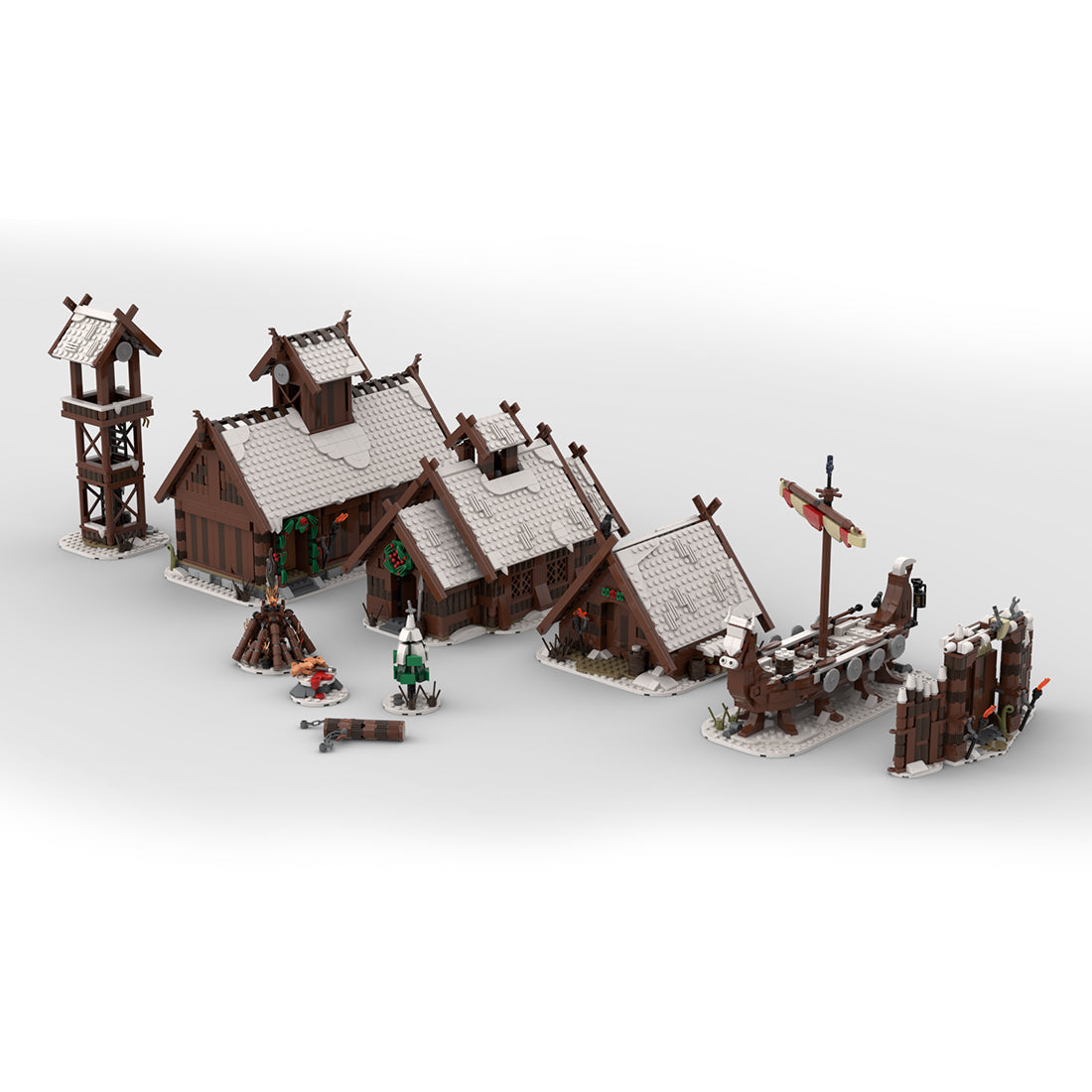 MOC - 104429, MOC - 103656, MOC - 96080, MOC - 98225, MOC - 95891 & MOC - 93063 Viking Village Klemmbausteine - LesDiy - Klemmbausteine