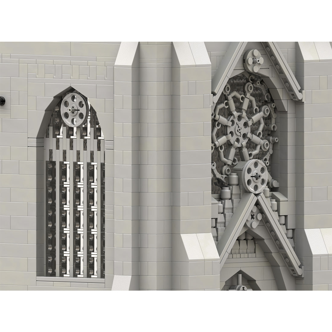 MOC - 165277 Gothic Cathedral Module 2 - Cross Klemmbausteine - LesDiy - Klemmbausteine