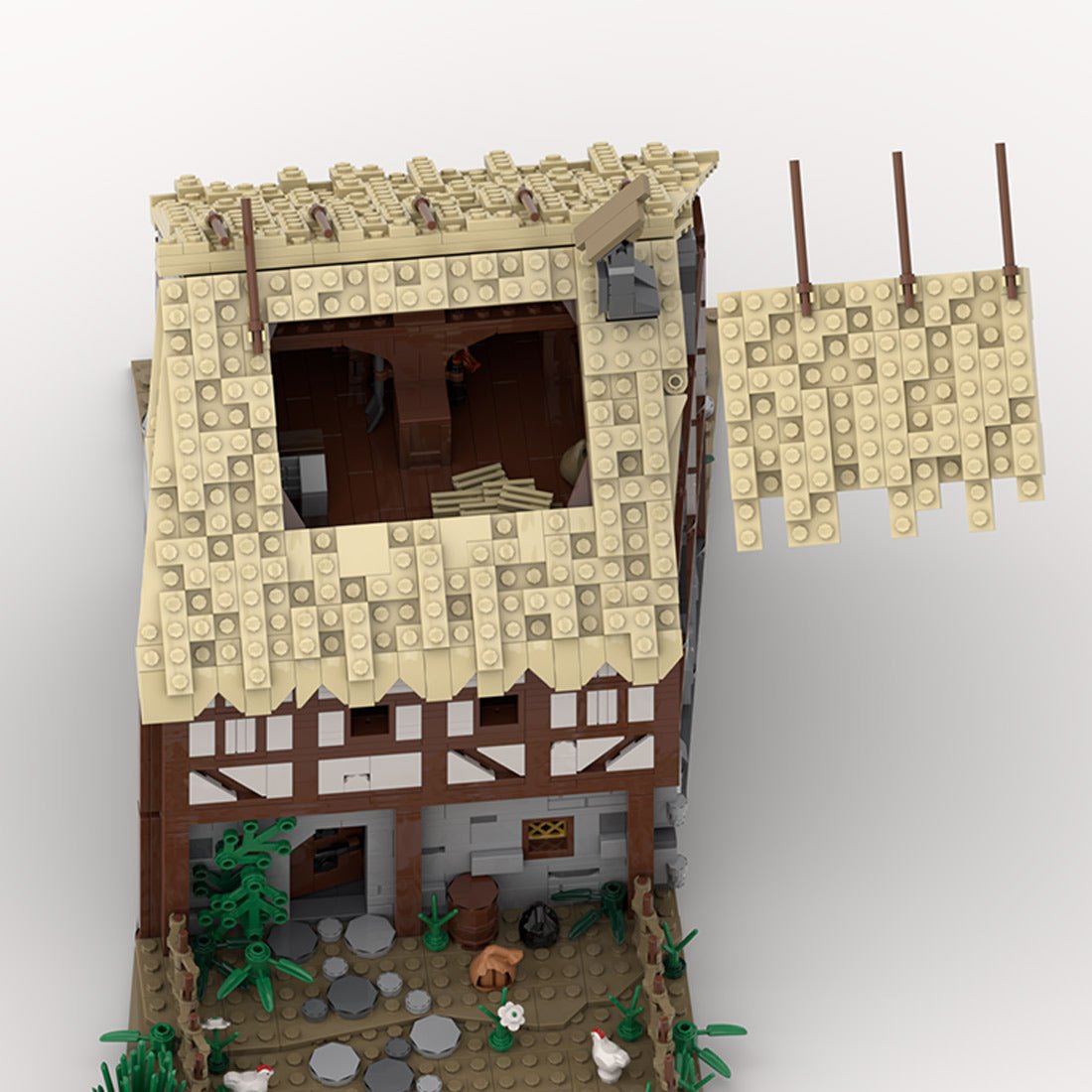Medieval Taylorsgreen Village Tailoring Shop Klemmbausteine - LesDiyproduct_type##