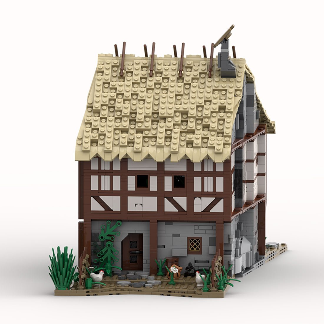 Medieval Taylorsgreen Village Tailoring Shop Klemmbausteine - LesDiyproduct_type##