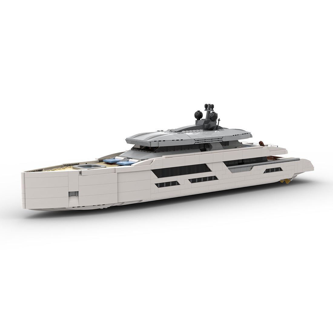 Midi - Scale Yacht - White Version Klemmbausteine - LesDiy - Klemmbausteine
