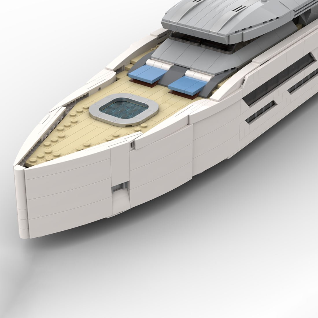 Midi - Scale Yacht - White Version Klemmbausteine - LesDiy - Klemmbausteine