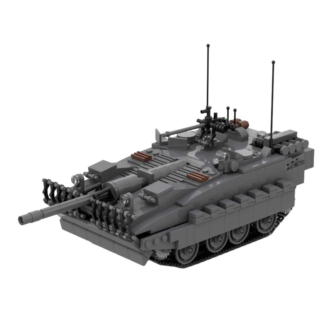 Militärpanzer STRV - 103B Klemmbausteine - LesDiy - Klemmbausteine