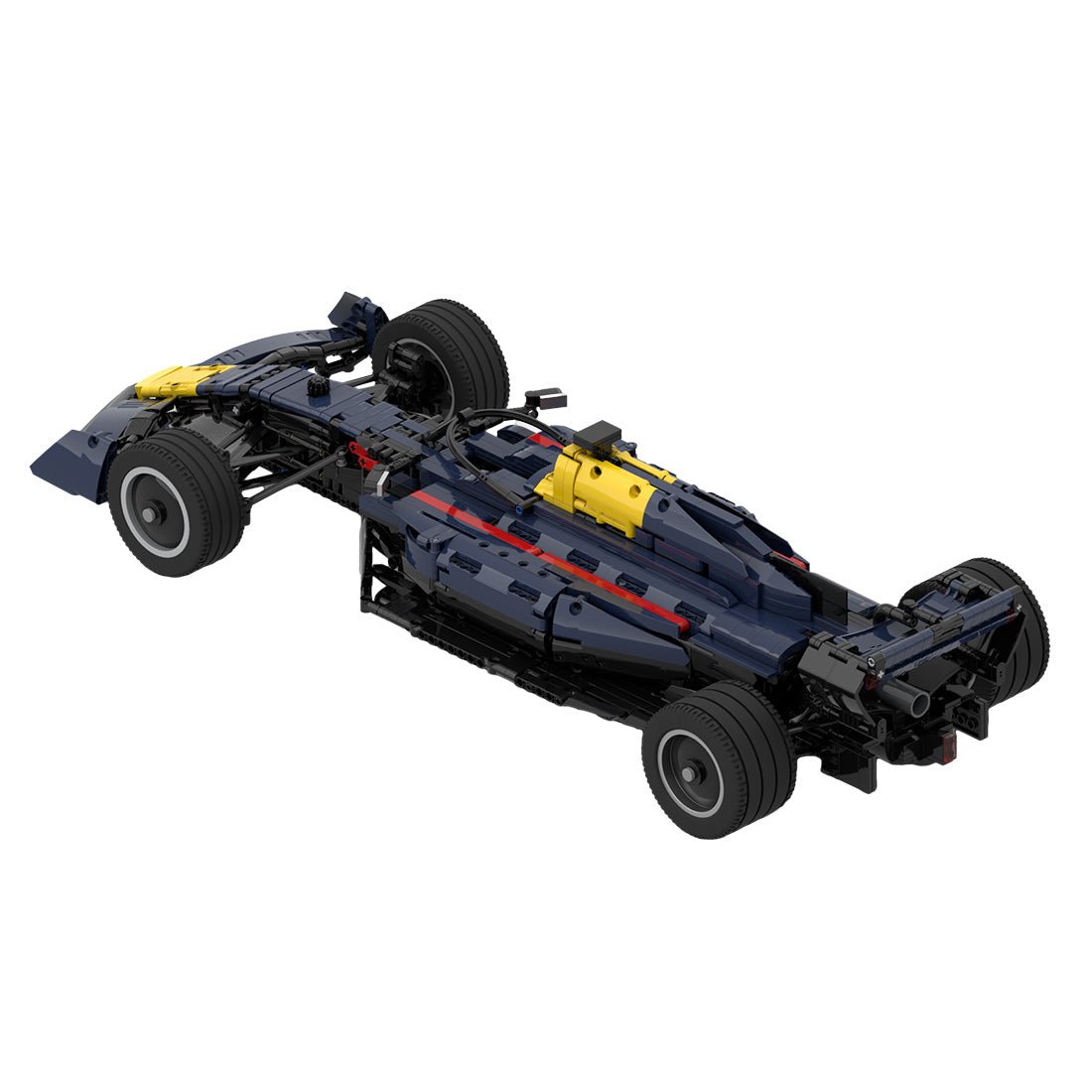 MOC - 104269 Red Bull F1 RB18 1:8 Scale Klemmbausteine - LesDiy - Klemmbausteine