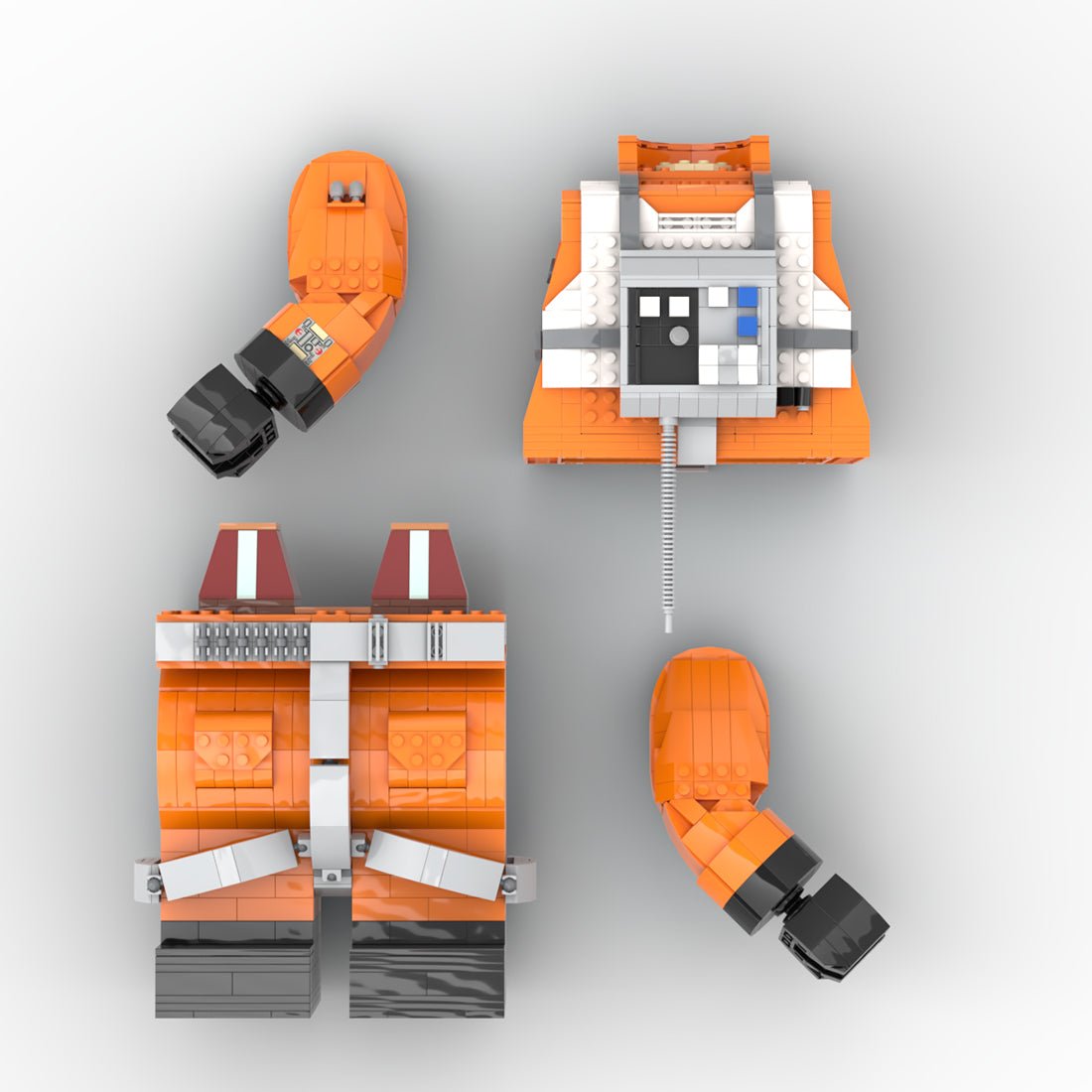 MOC - 105887 Luke Skywalker Klemmbausteine - LesDiy - Klemmbausteine